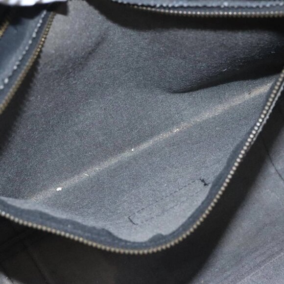 MCM Vicetos Logogram Shoulder Bag PVC Black Auth 90885 - Picture 13 of 16